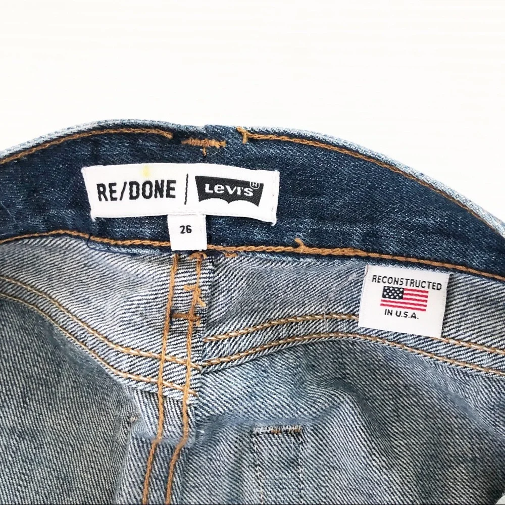 RE/DONE Levi’s Denim Mini Skirt, 26 - Picture 4 of 13